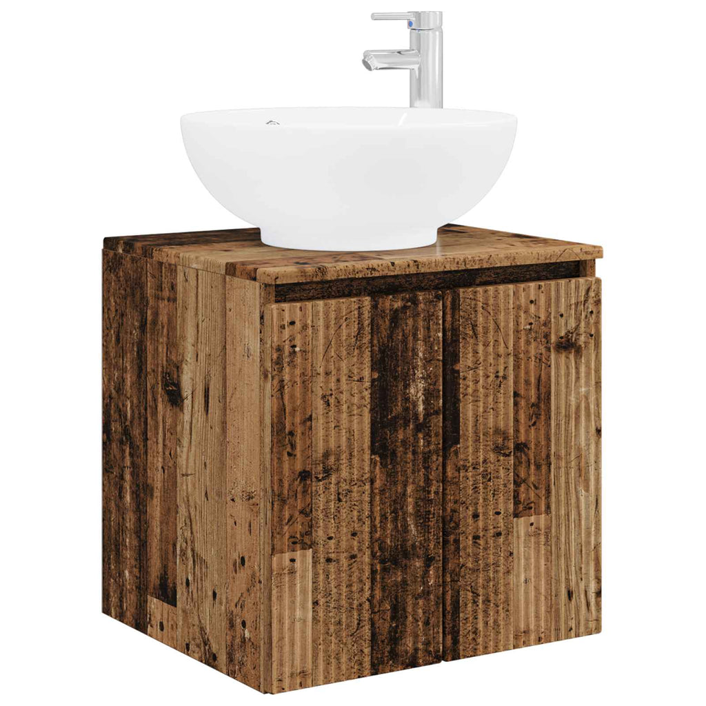 Wandmontierte Waschtisch Altholz 49,5 x 44,5 x 65 cm