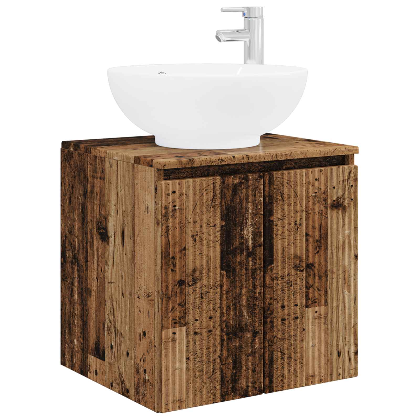 Wandmontierte Waschtisch Altholz 49,5 x 44,5 x 65 cm