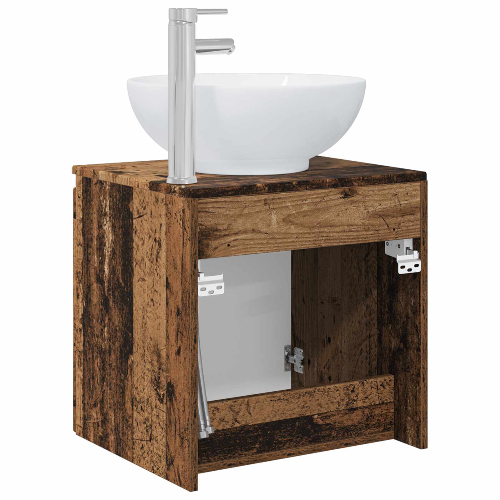 Wandmontierte Waschtisch Altholz 49,5 x 44,5 x 65 cm