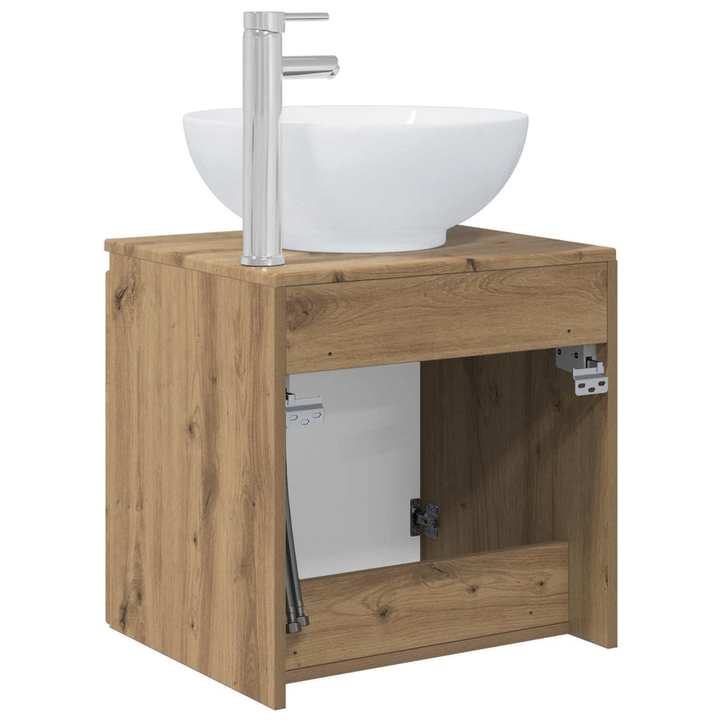 Wandmontierte Waschtisch Artisan-Eiche 49,5 x 44,5 x 65 cm