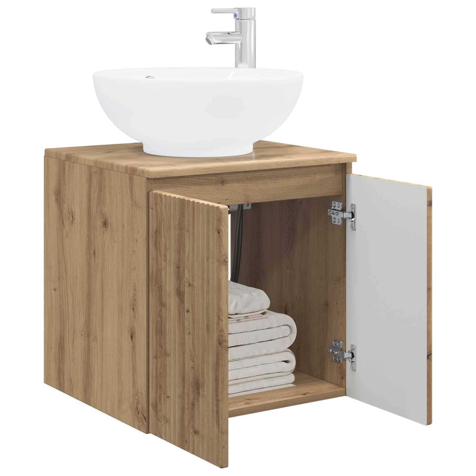 Wandmontierte Waschtisch Artisan-Eiche 49,5 x 44,5 x 65 cm