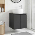 Wandmontierte Waschtisch Schwarz 49,5 x 44,5 x 66 cm