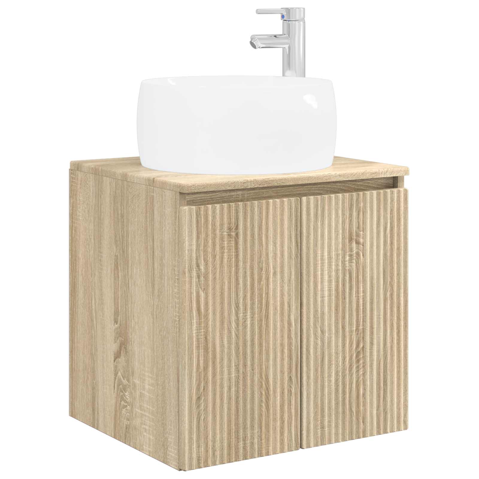 Wandmontierte Waschtisch Sonoma-Eiche 49,5 x 44,5 x 66 cm