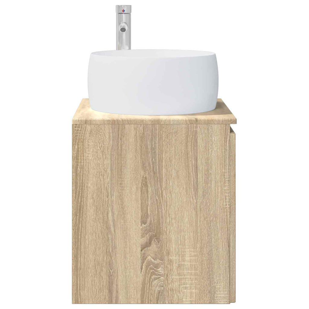 Wandmontierte Waschtisch Sonoma-Eiche 49,5 x 44,5 x 66 cm