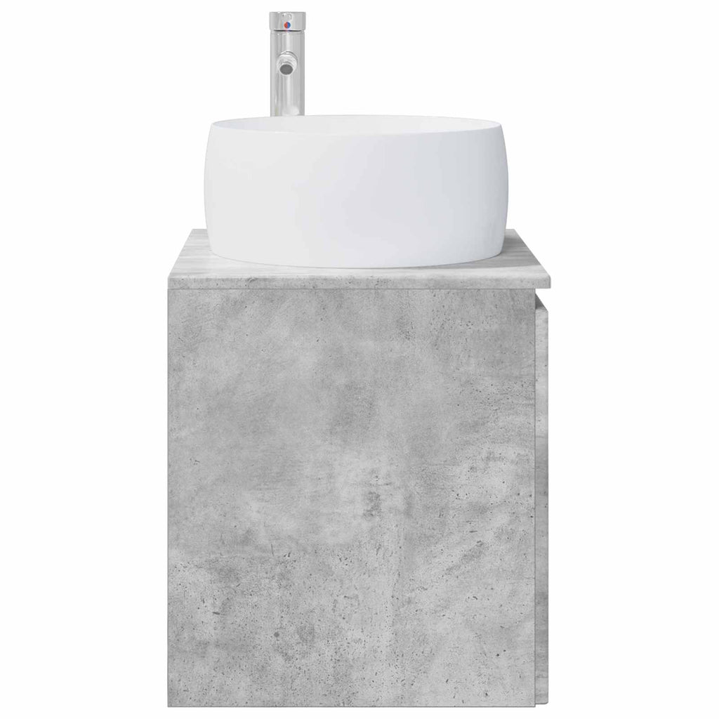 Wandmontierte Waschtisch Betongrau 49,5 x 44,5 x 66 cm