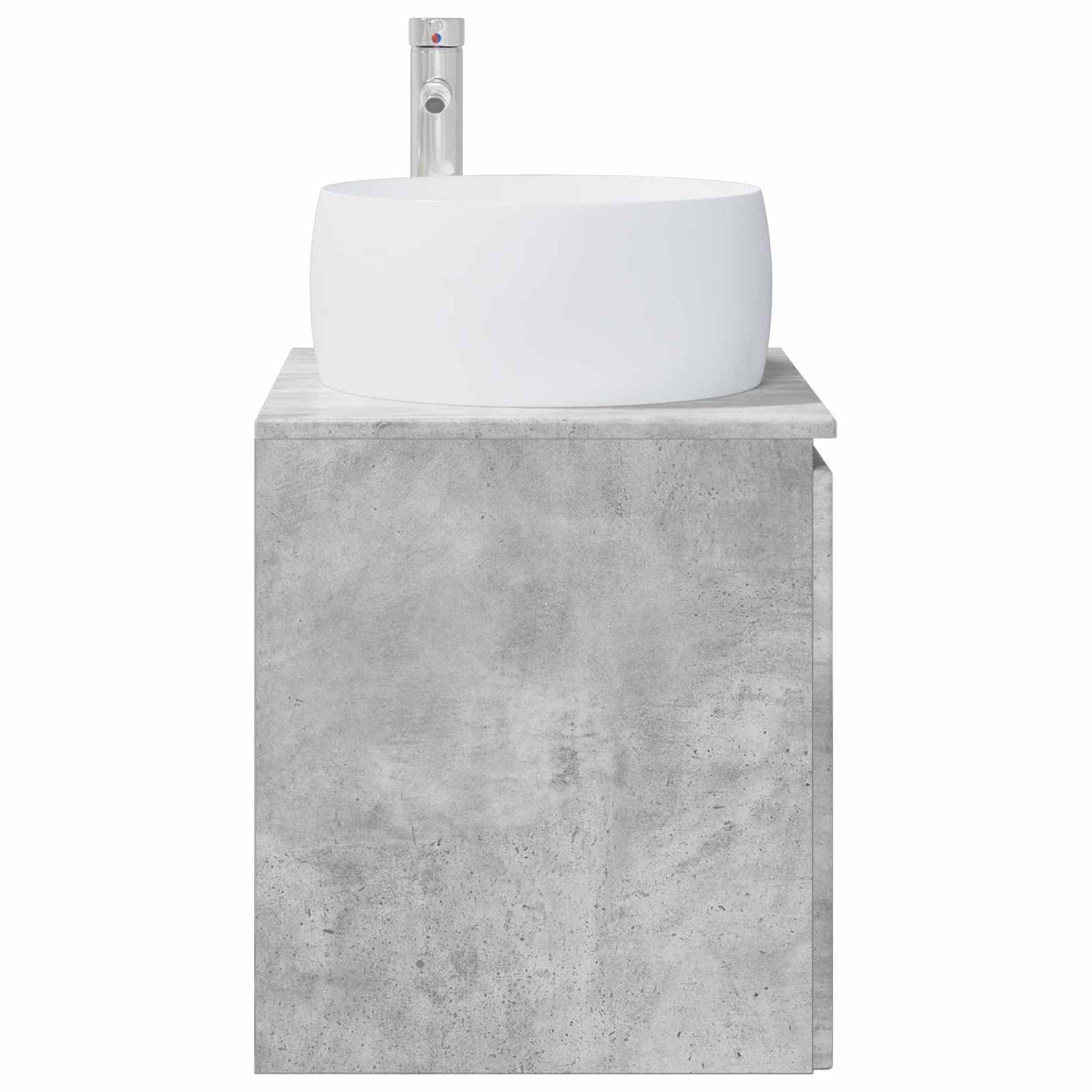 Wandmontierte Waschtisch Betongrau 49,5 x 44,5 x 66 cm