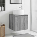 Wandmontierte Waschtisch Grau Sonoma 49,5 x 44,5 x 66 cm