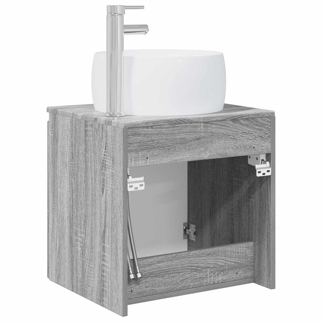 Wandmontierte Waschtisch Grau Sonoma 49,5 x 44,5 x 66 cm