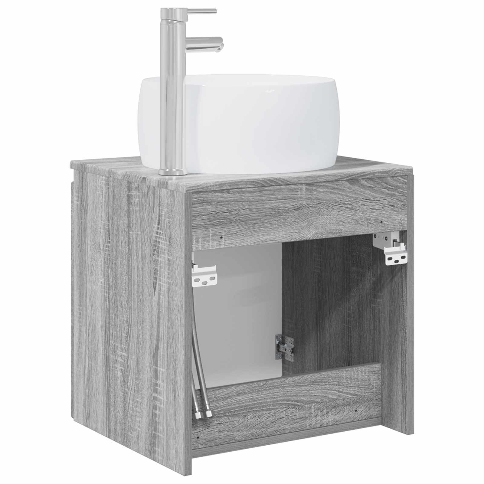 Wandmontierte Waschtisch Grau Sonoma 49,5 x 44,5 x 66 cm