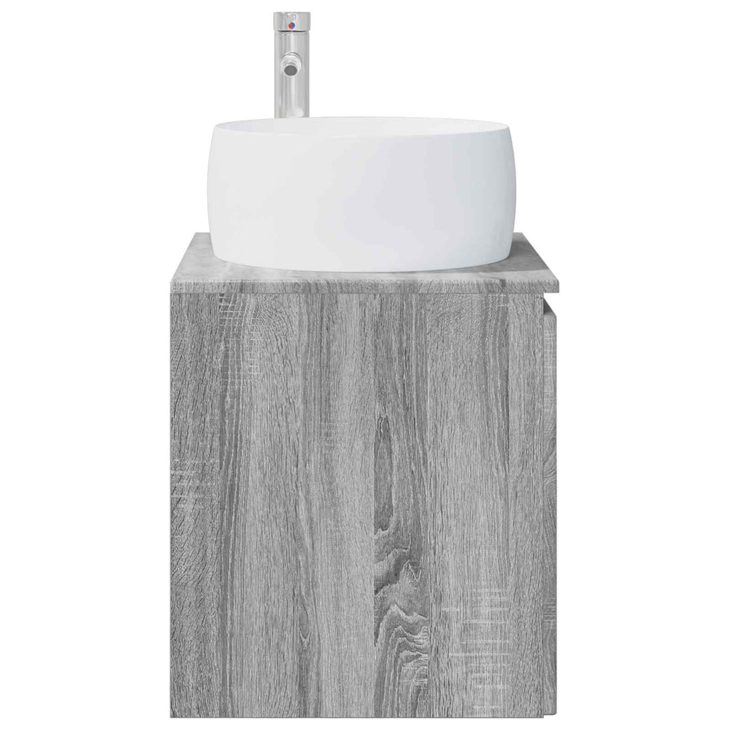 Wandmontierte Waschtisch Grau Sonoma 49,5 x 44,5 x 66 cm