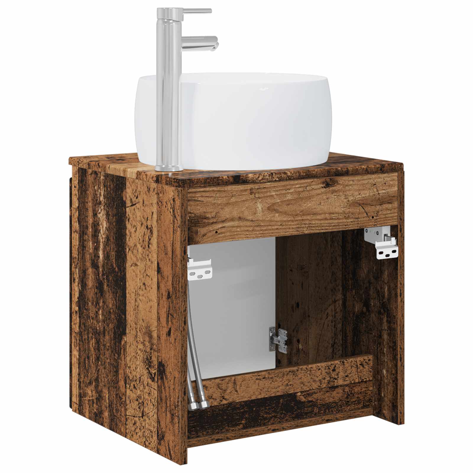 Wandmontierte Waschtisch Altholz 49,5 x 44,5 x 66 cm