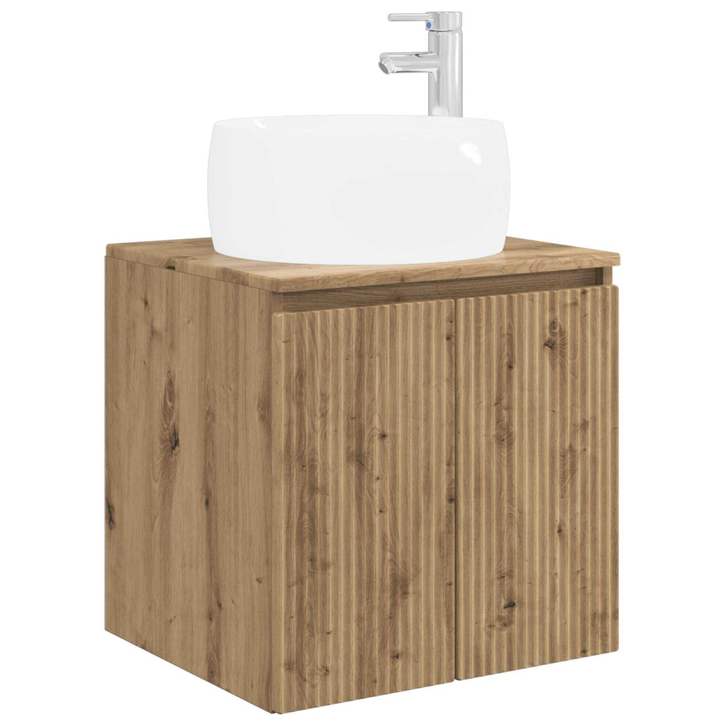 Wandmontierte Waschtisch Artisan-Eiche 49,5 x 44,5 x 66 cm