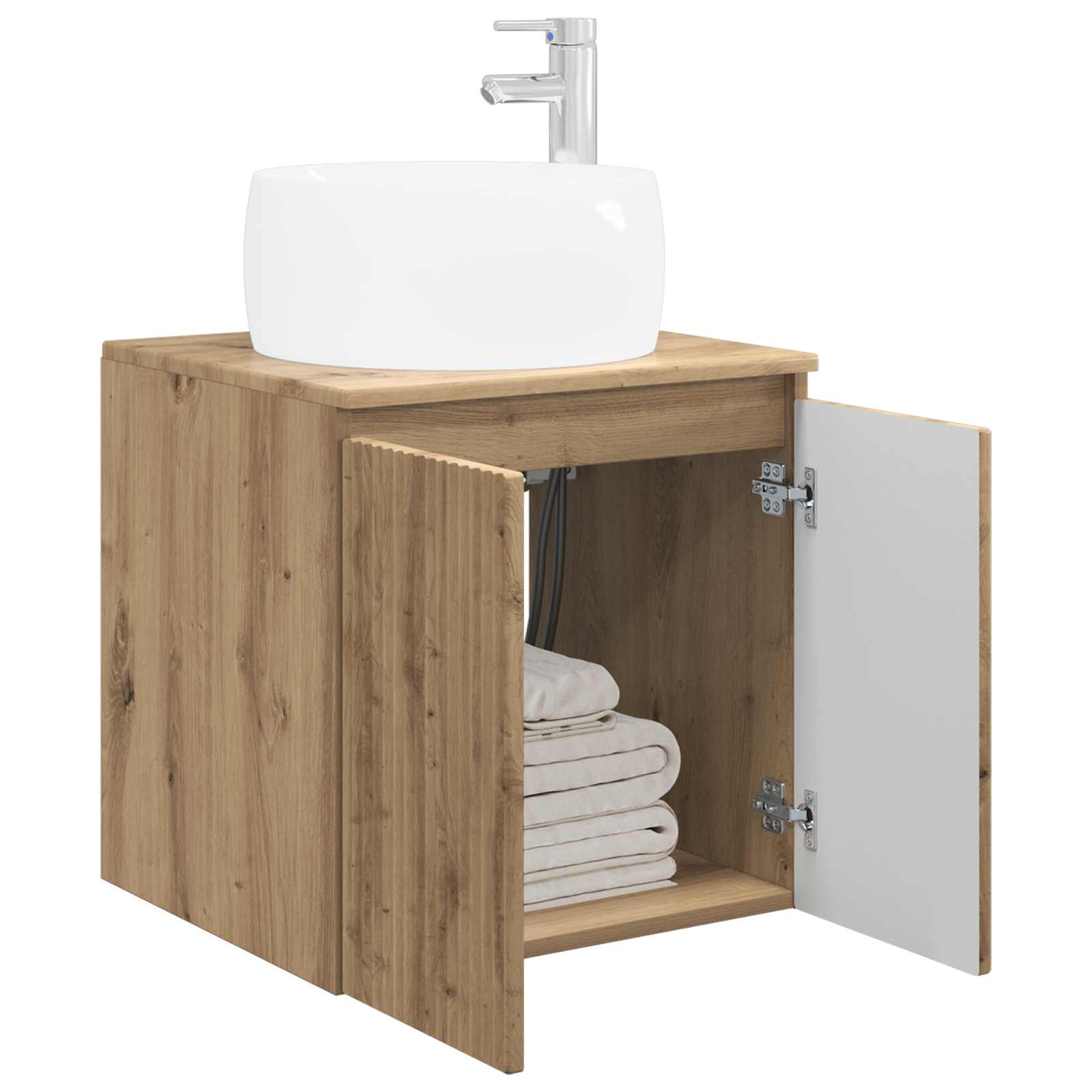 Wandmontierte Waschtisch Artisan-Eiche 49,5 x 44,5 x 66 cm