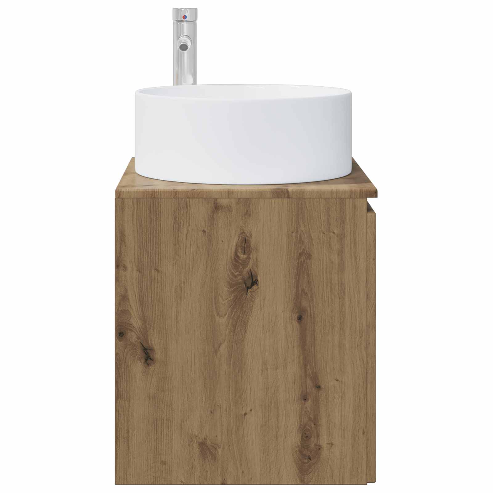 Wandmontierte Waschbecken-Vanität Artisan-Eiche