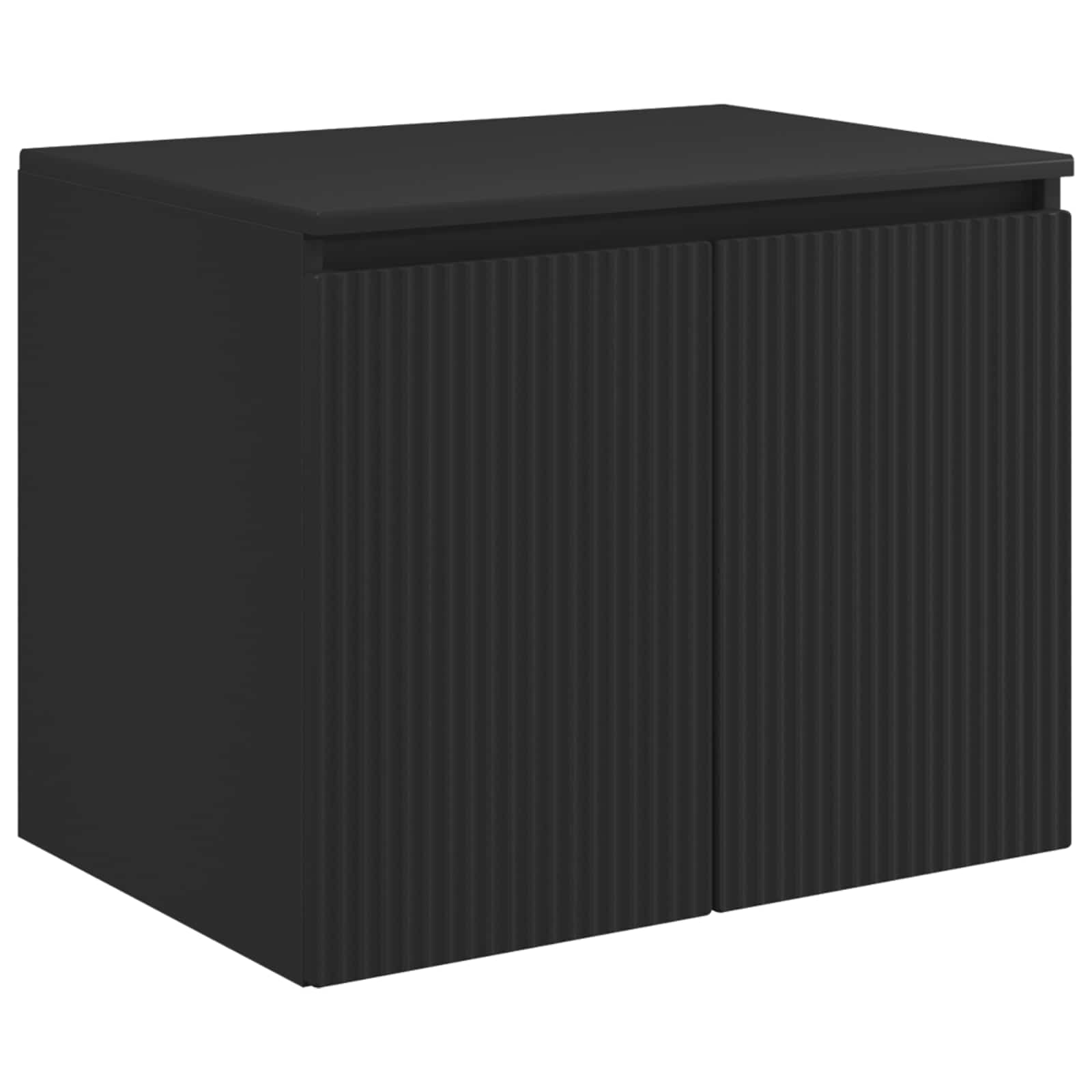 Wandmontierter Badezimmerschrank Schwarz 62,5 x 44,5 x 50 cm