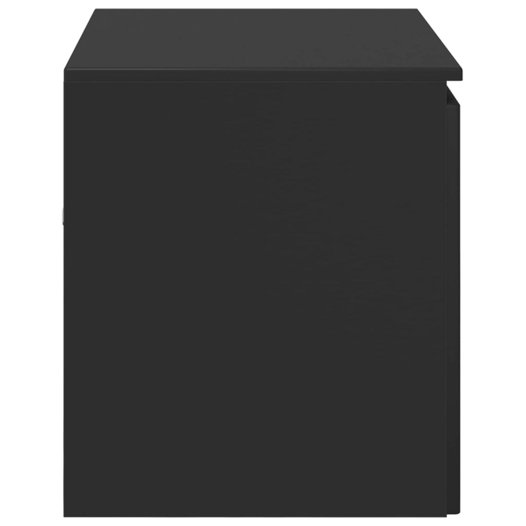 Wandmontierter Badezimmerschrank Schwarz 62,5 x 44,5 x 50 cm