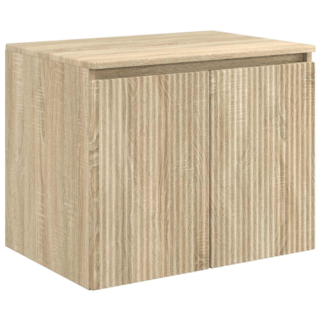 Wandmontierter Badezimmerschrank Sonoma-Eiche