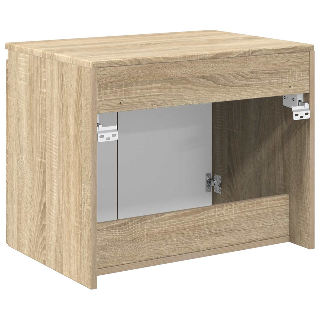 Wandmontierter Badezimmerschrank Sonoma-Eiche
