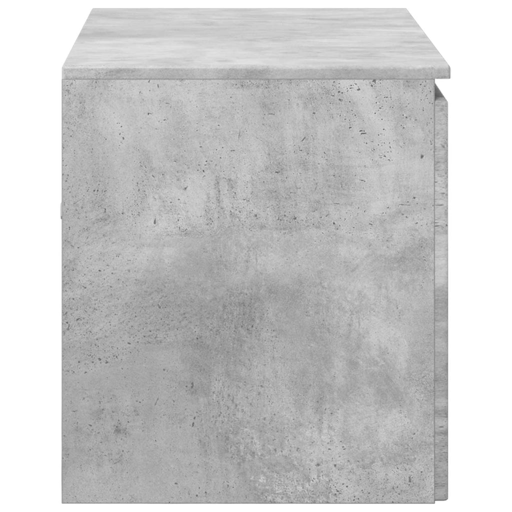 Wandmontierter Badezimmerschrank Betongrau 62,5 x 44,5 x 50 cm