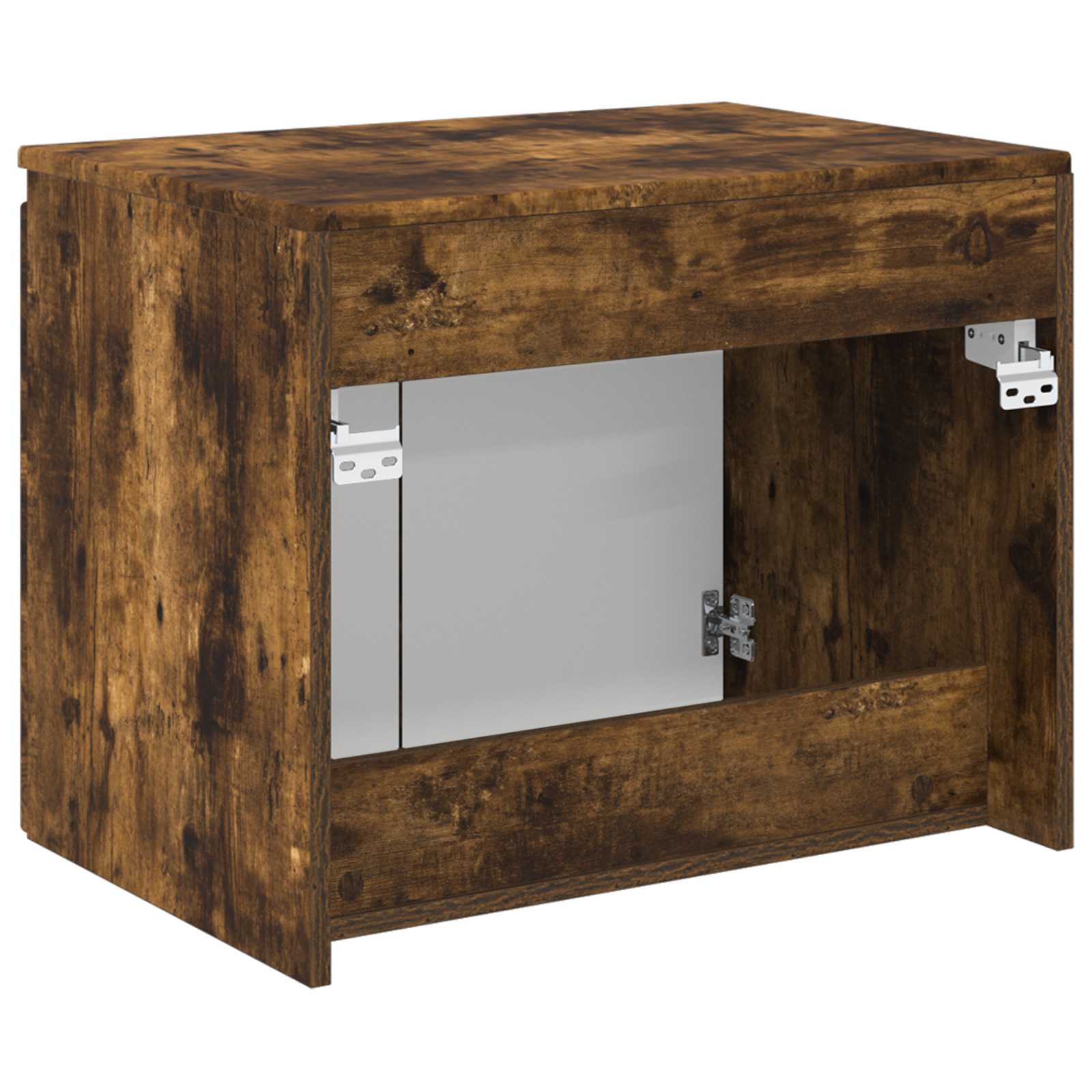 Wandmontierter Badezimmerschrank Geräucherte Eiche