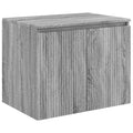 Wandmontierter Badezimmerschrank Grau Sonoma