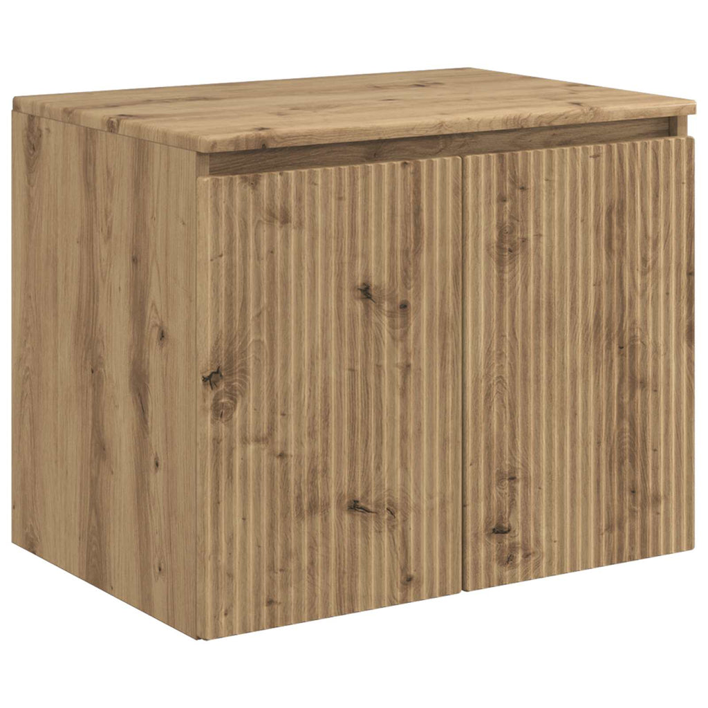 Wandmontierter Badezimmerschrank Artisan-Eiche
