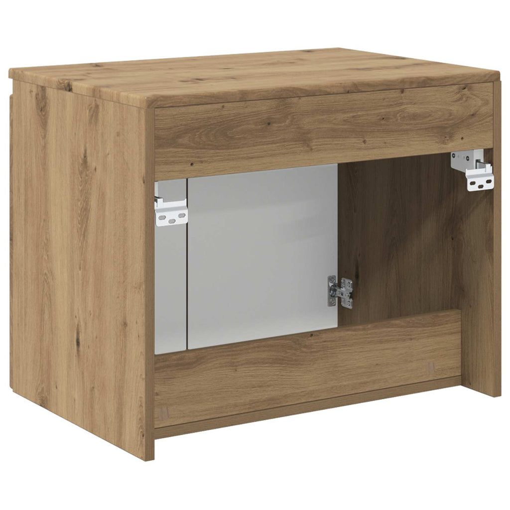 Wandmontierter Badezimmerschrank Artisan-Eiche