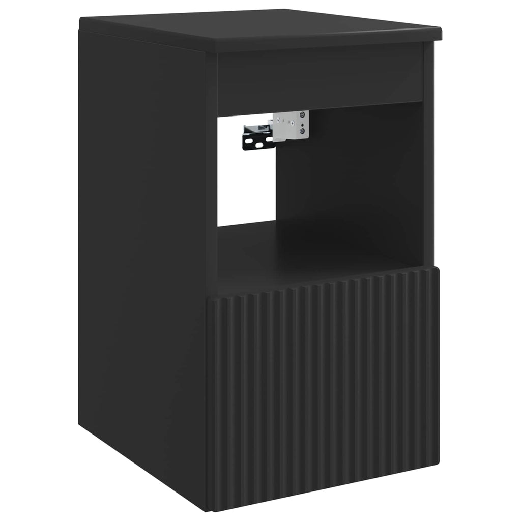 Badezimmerschrank Schwarz 30 x 35 x 50 cm Holzwerkstoff