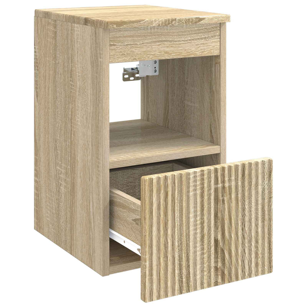 Badezimmerschrank Sonoma-Eiche 30 x 35 x 50 cm Holzwerkstoff