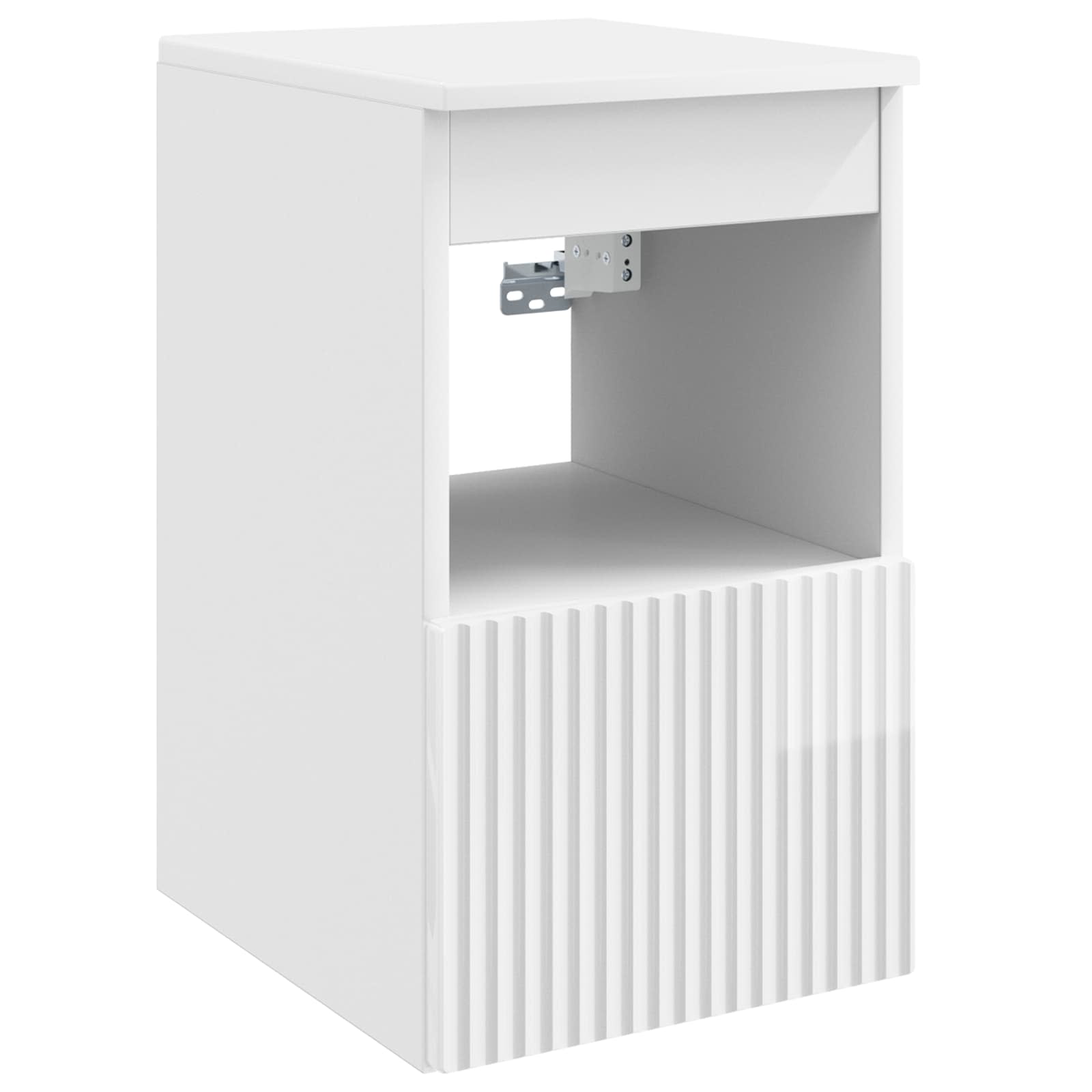 Badezimmerschrank Hochglanz Weiß 30 x 35 x 50 cm Holzwerkstoff