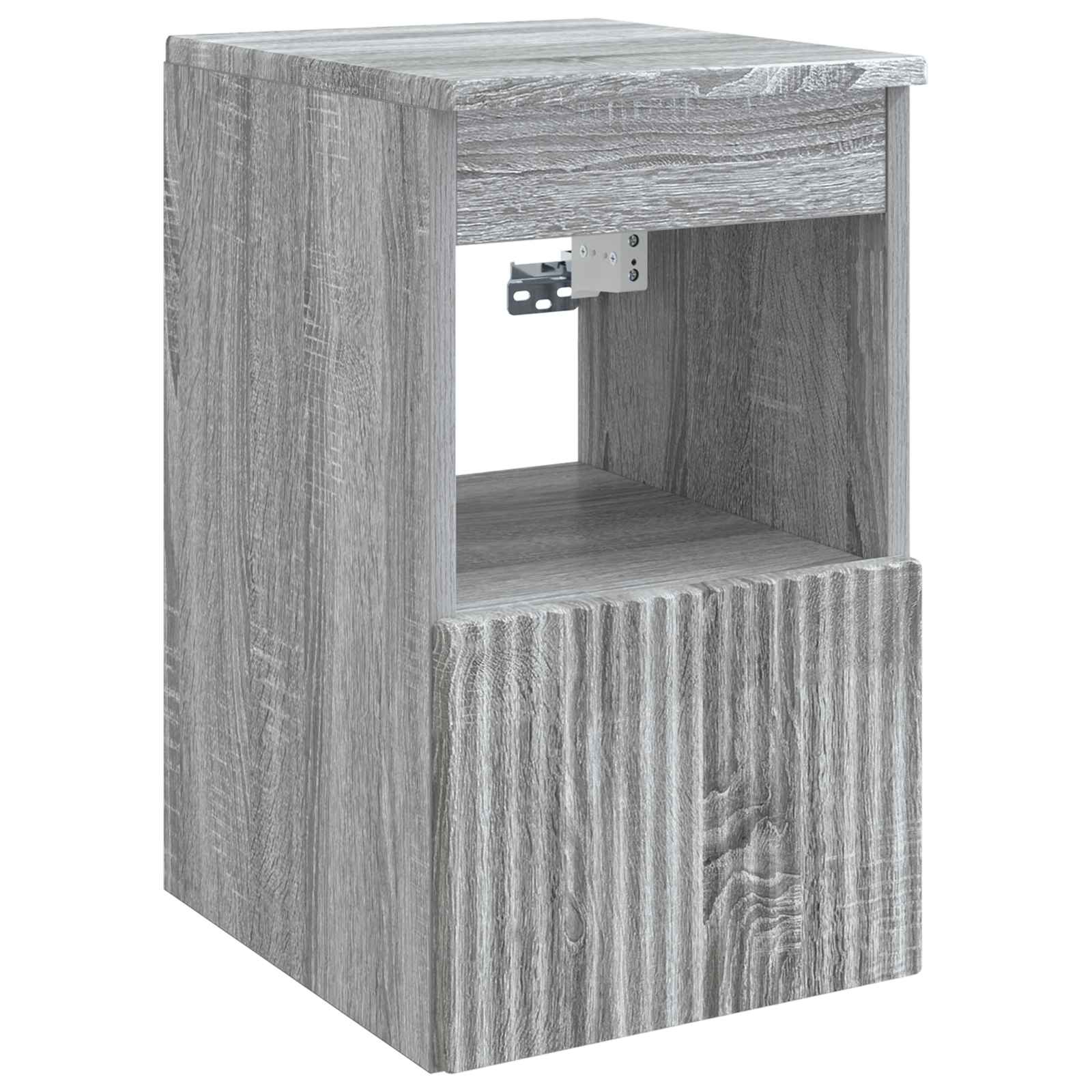 Badezimmerschrank Grau Sonoma 30 x 35 x 50 cm Holzwerkstoff