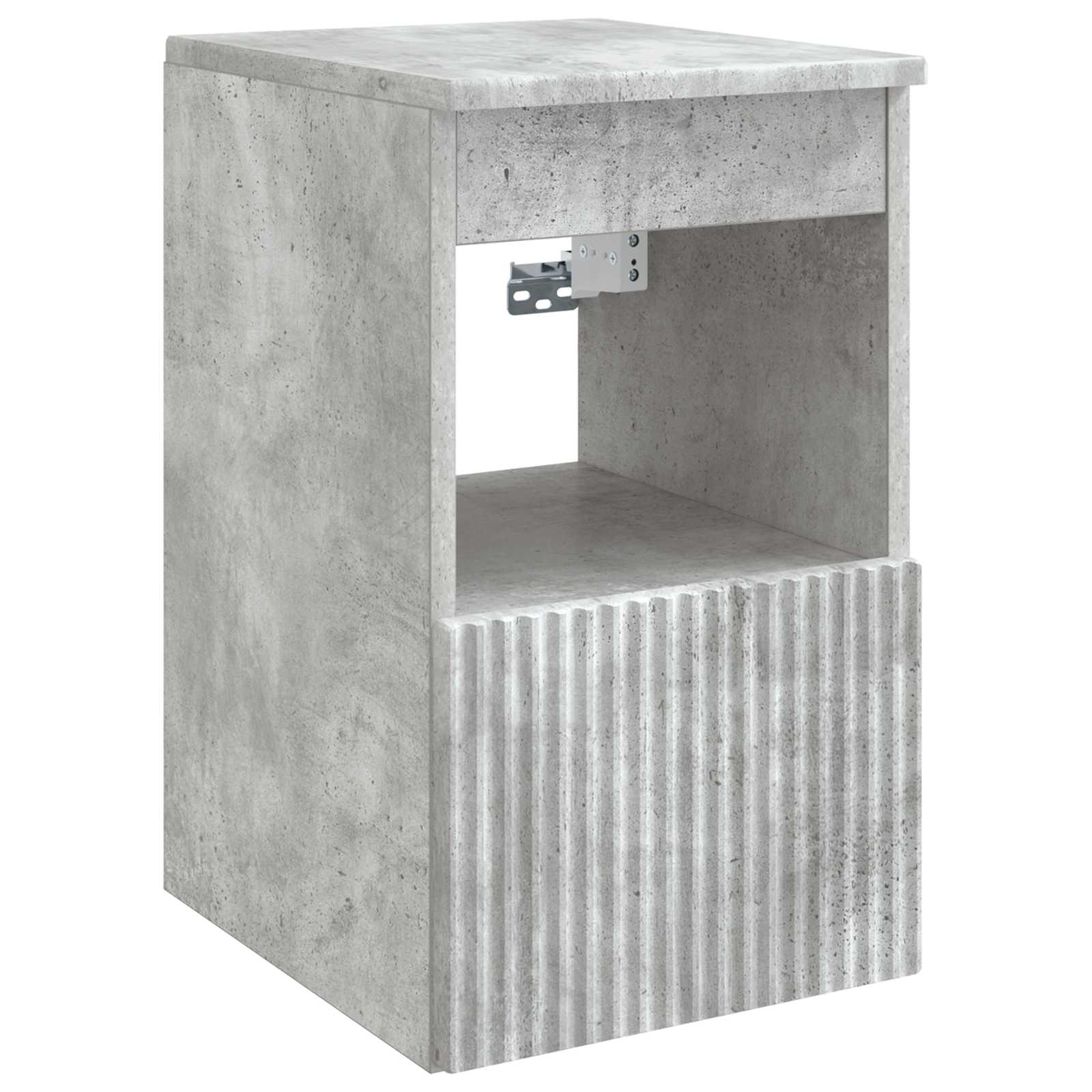 Badezimmerschrank Betongrau 30 x 41 x 50 cm Holzwerkstoff