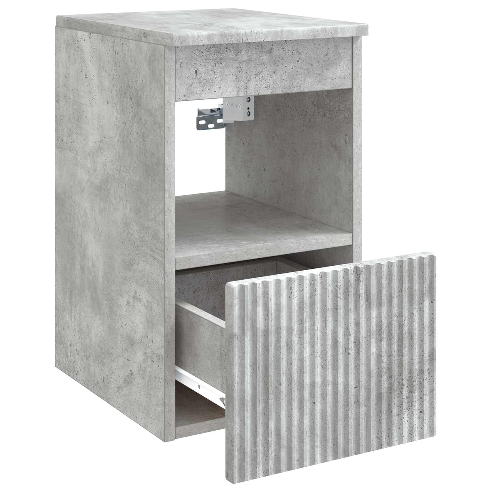 Badezimmerschrank Betongrau 30 x 41 x 50 cm Holzwerkstoff
