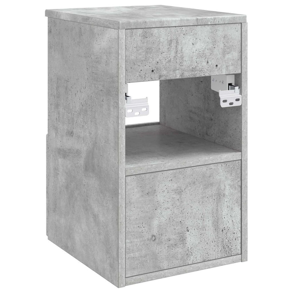 Badezimmerschrank Betongrau 30 x 41 x 50 cm Holzwerkstoff