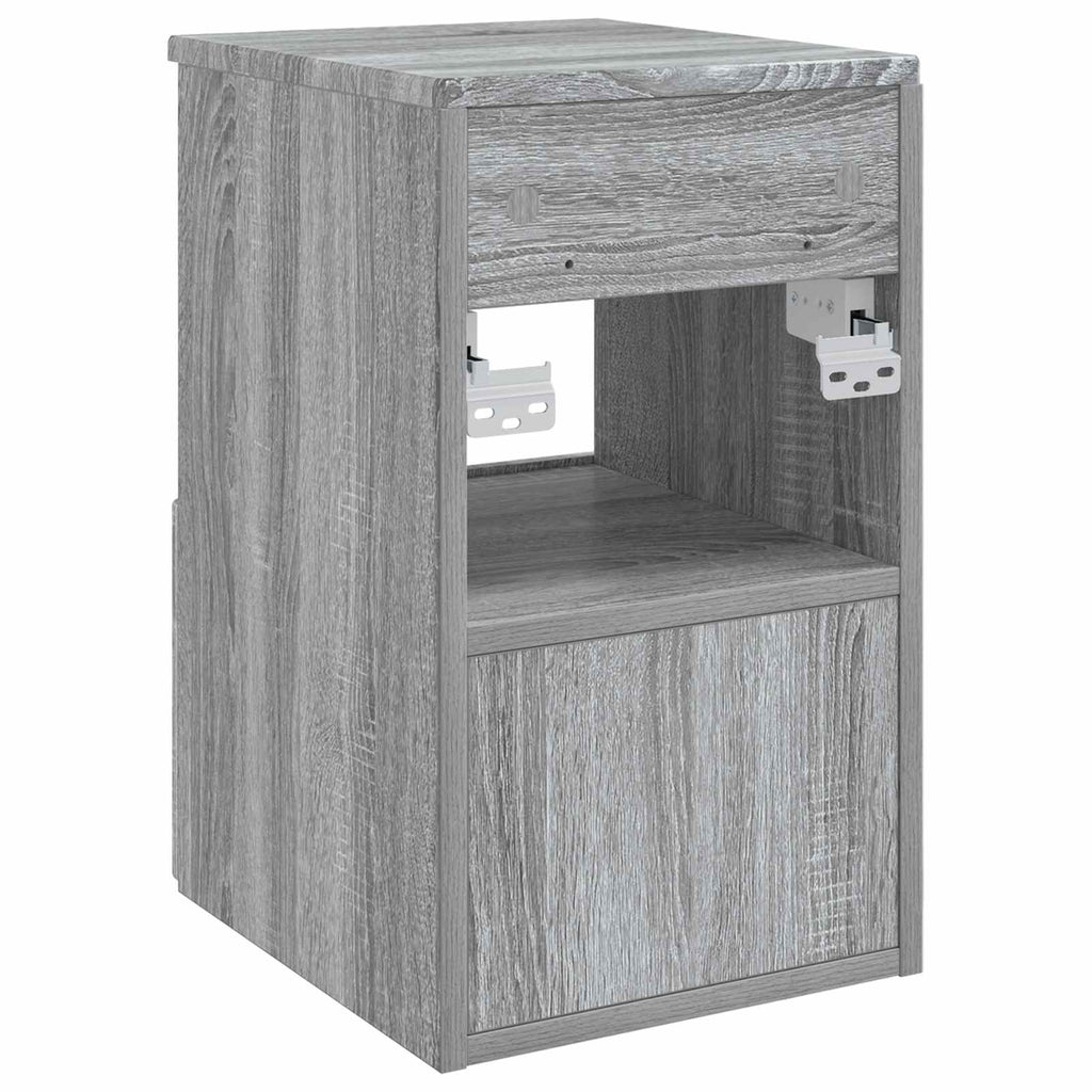 Badezimmerschrank Grau Sonoma 30 x 41 x 50 cm Holzwerkstoff