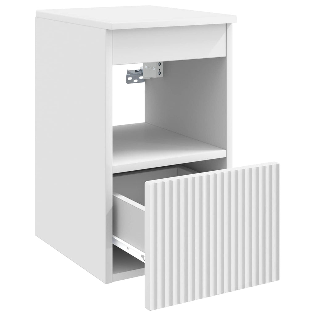 Badezimmerschrank Weiß 30 x 44,5 x 50 cm Holzwerkstoff