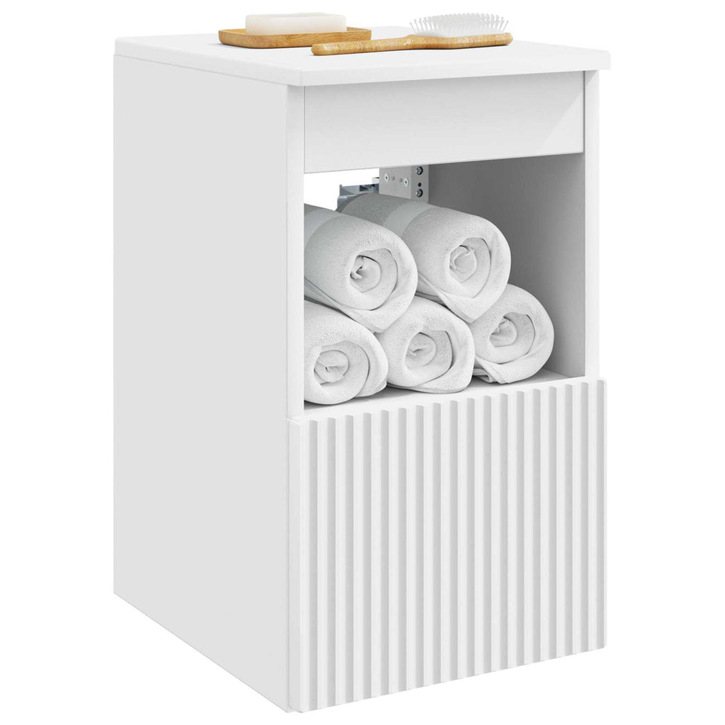 Badezimmerschrank Weiß 30 x 44,5 x 50 cm Holzwerkstoff