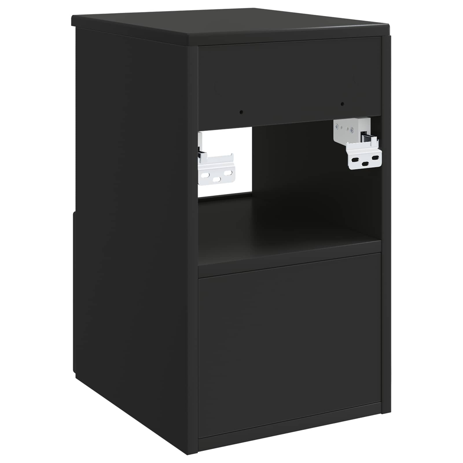 Badezimmerschrank Schwarz 30 x 44,5 x 50 cm Holzwerkstoff