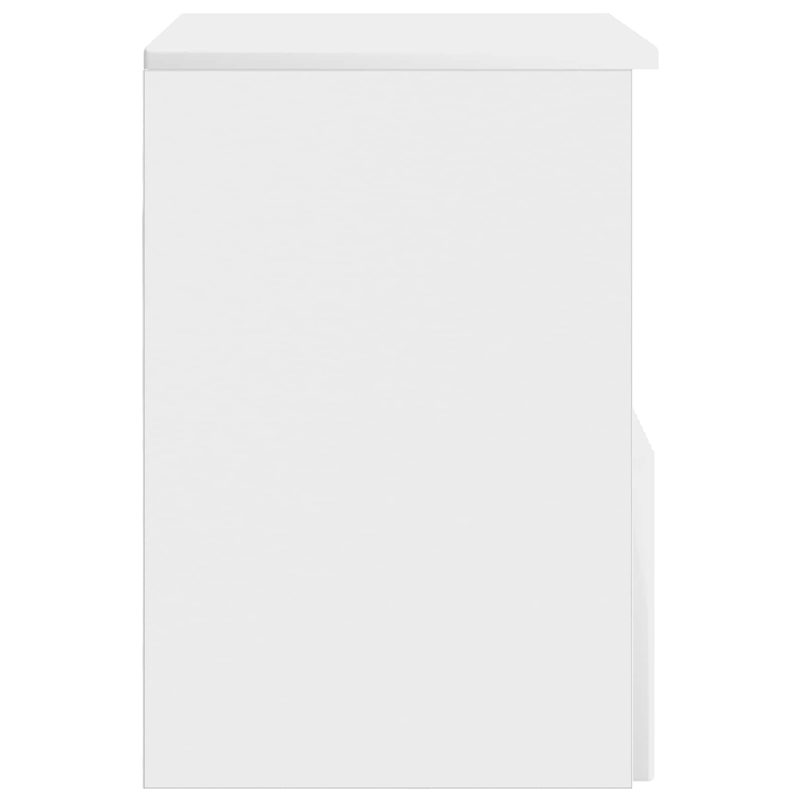Badezimmerschrank Hochglanz Weiß 30 x 44,5 x 50 cm