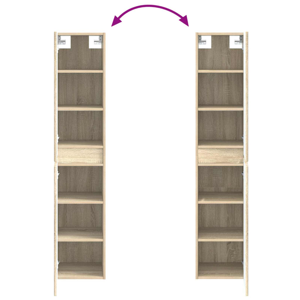 Wandmontierter Badezimmerschrank Sonoma-Eiche