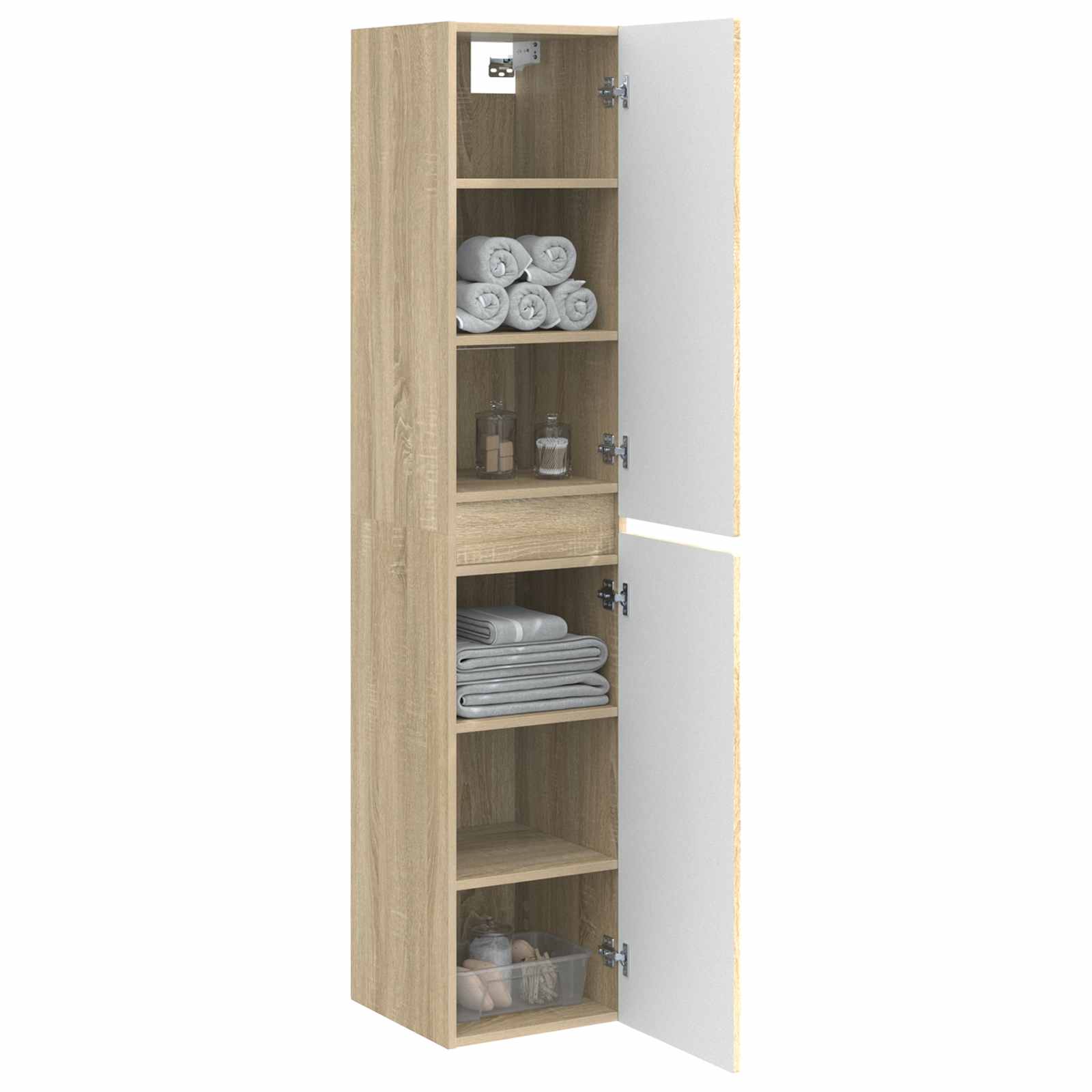 Wandmontierter Badezimmerschrank Sonoma-Eiche