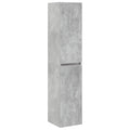 Wandmontierter Badezimmerschrank Betongrau 33 x 34,5 x 160 cm