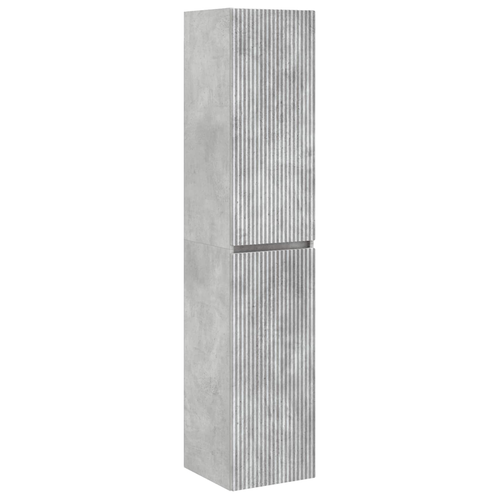 Wandmontierter Badezimmerschrank Betongrau 33 x 34,5 x 160 cm