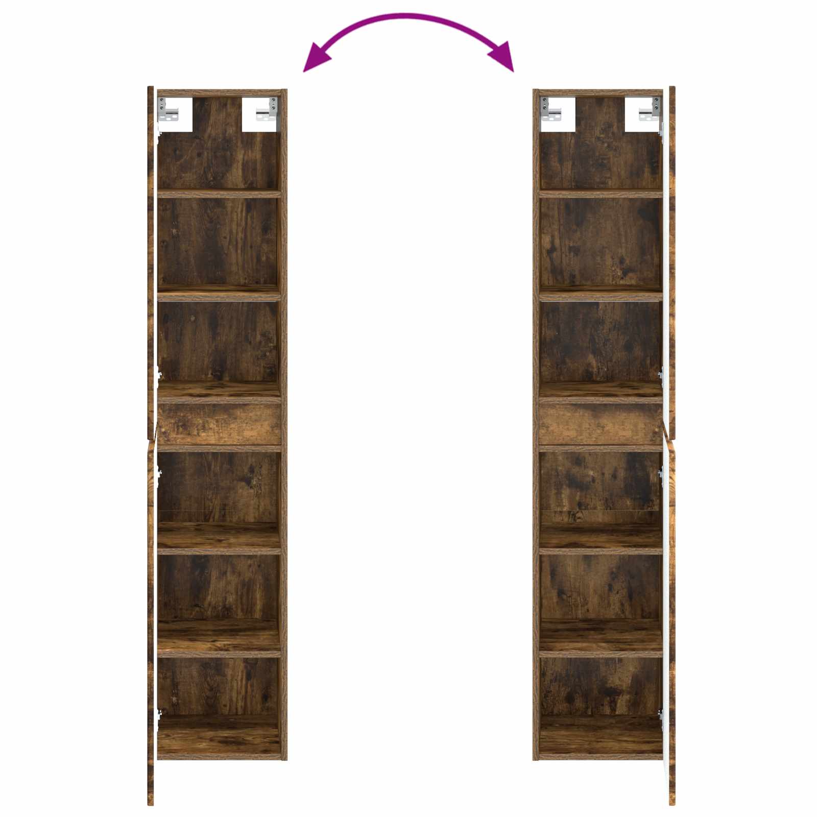 Wandmontierter Badezimmerschrank Geräucherte Eiche