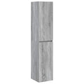 Wandmontierter Badezimmerschrank Grau Sonoma 33 x 34,5 x 160 cm