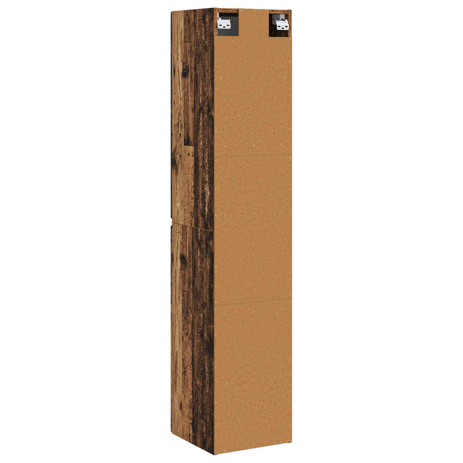 Wandmontierter Badezimmerschrank Altholz 33 x 34,5 x 160 cm