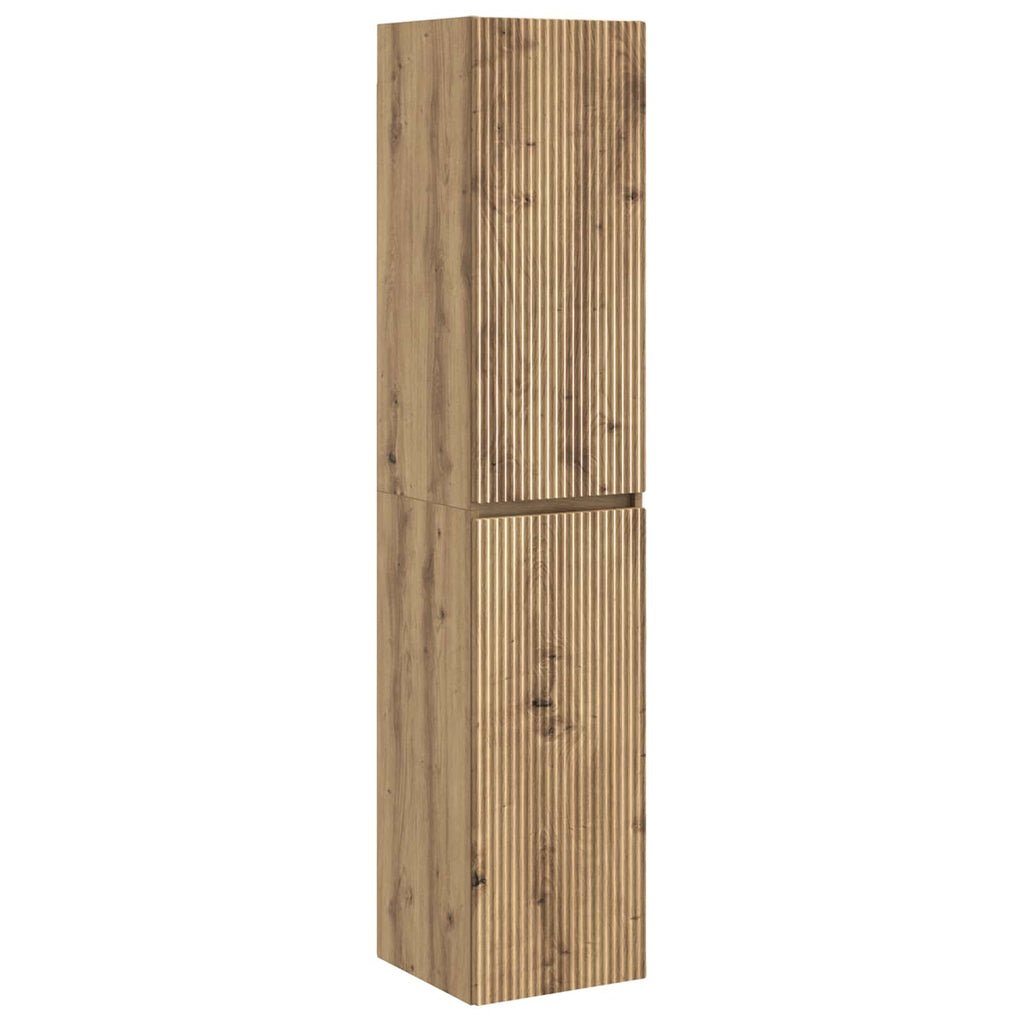Wandmontierter Badezimmerschrank Artisan-Eiche