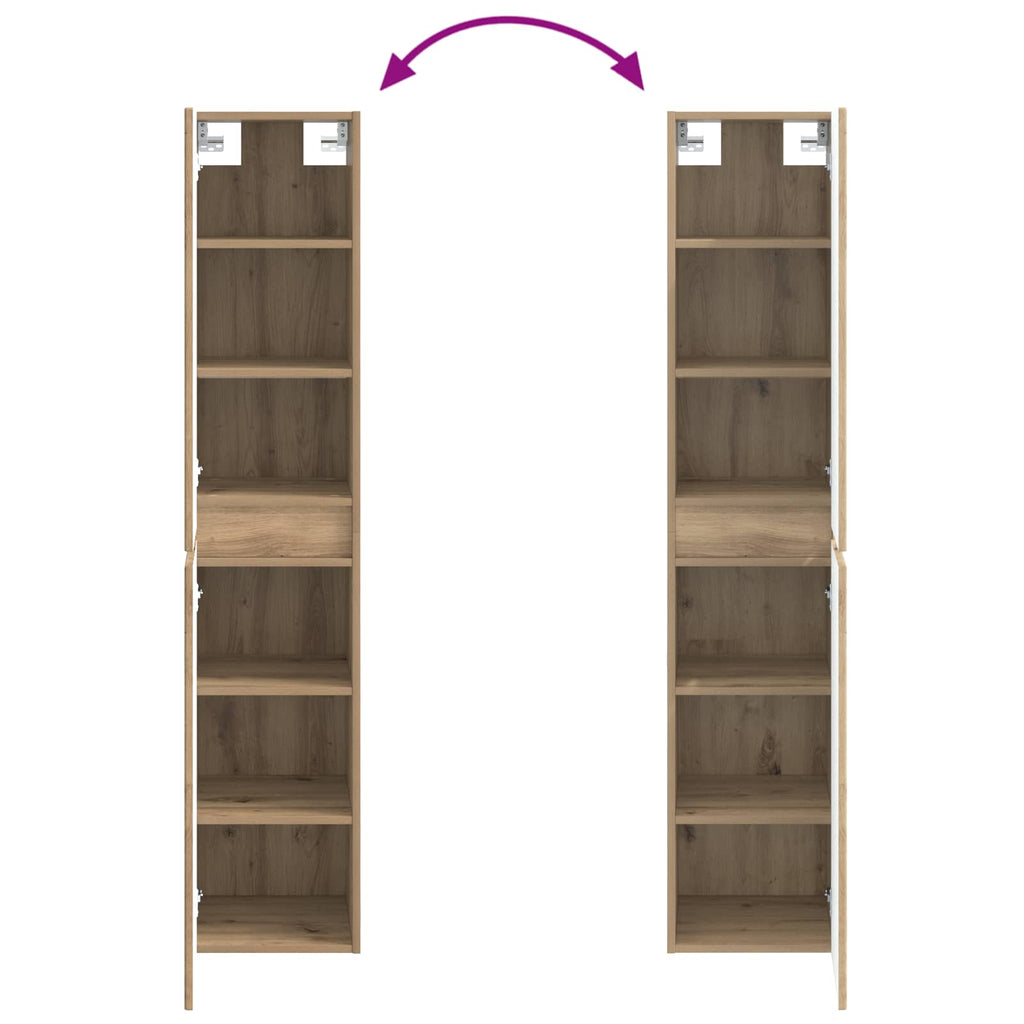 Wandmontierter Badezimmerschrank Artisan-Eiche