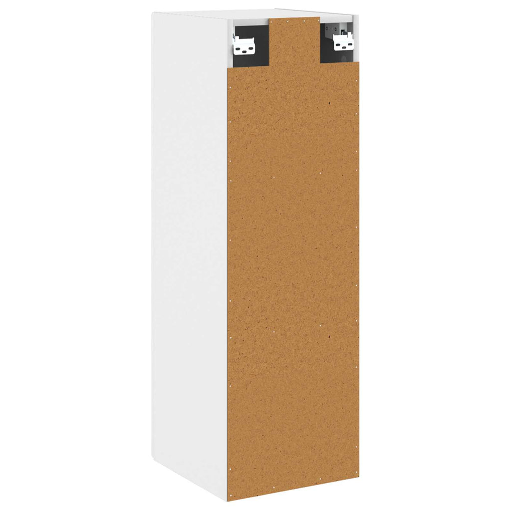 Wandmontierter Badezimmerschrank Weiß 33 x 34,5 x 100 cm