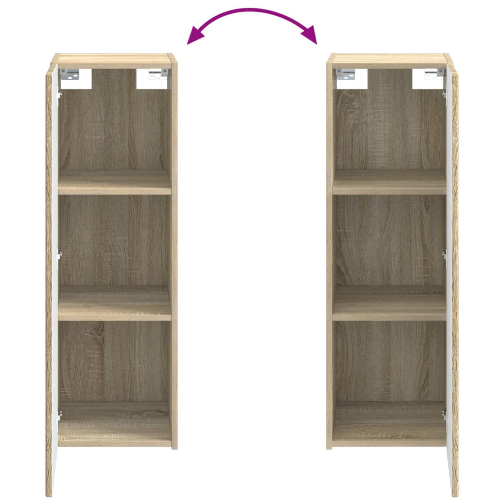 Wandmontierter Badezimmerschrank Sonoma-Eiche